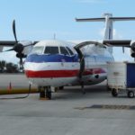 プロペラ機でプエルト・リコへ
