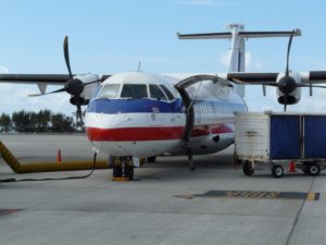 プロペラ機でプエルト・リコへ